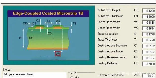 Double sided  line width 0.1868mm